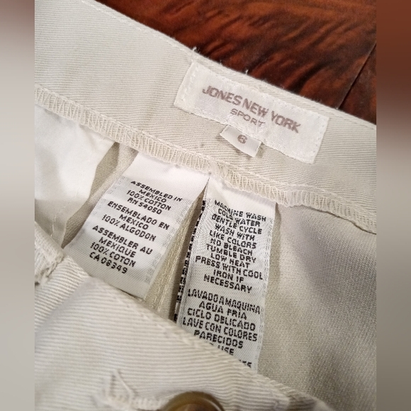 NWT! Vintage Jones New York Sport Khaki/Chino Slacks Y2K - Picture 4 of 5